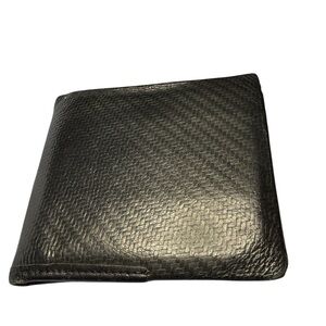 Dunhill Wallet Purse Bifold Black leather Mens T7991